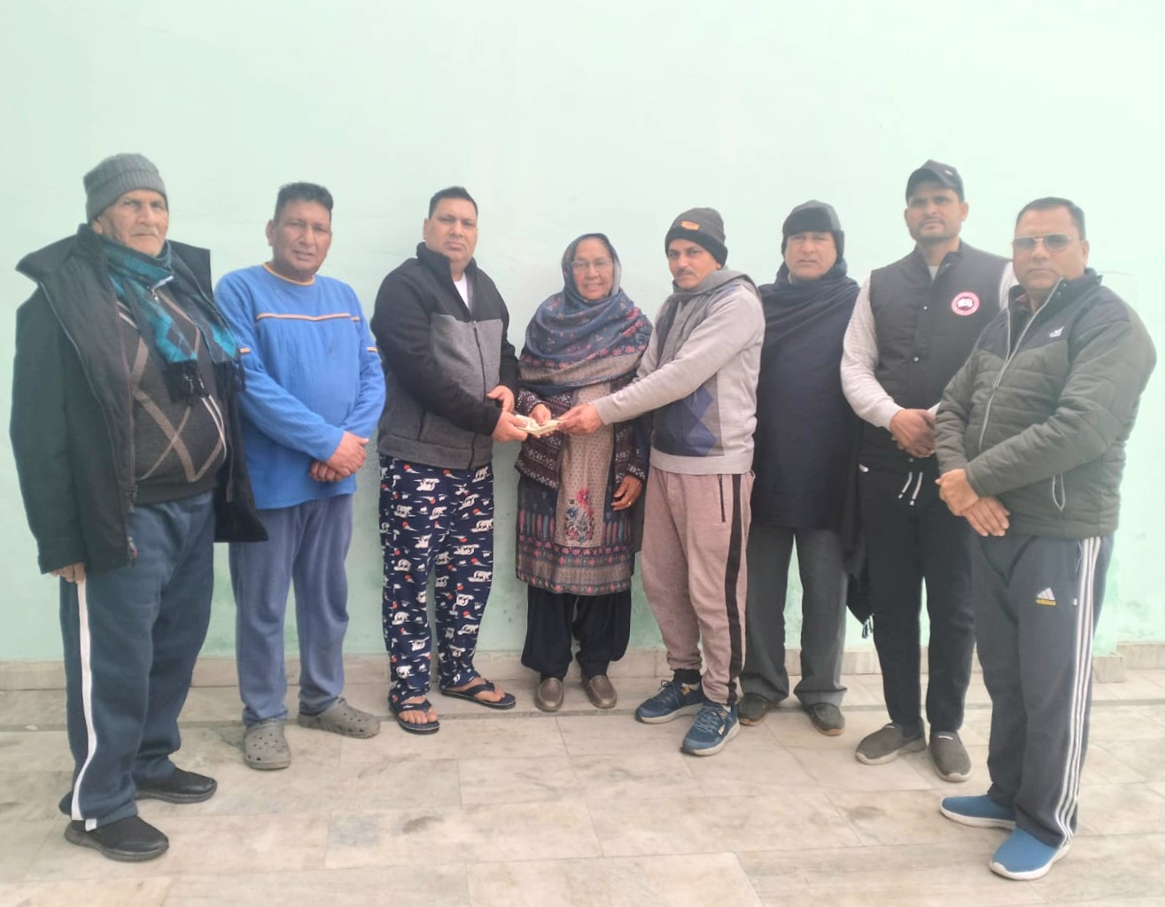 Bittu Bhatoa donated cash for the development of Government Primary School Begampur